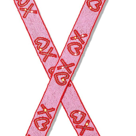 Festive Heart Beaded Purse Strap - A Stylish Accessory for Valentine's Events - Picture 2 of 2